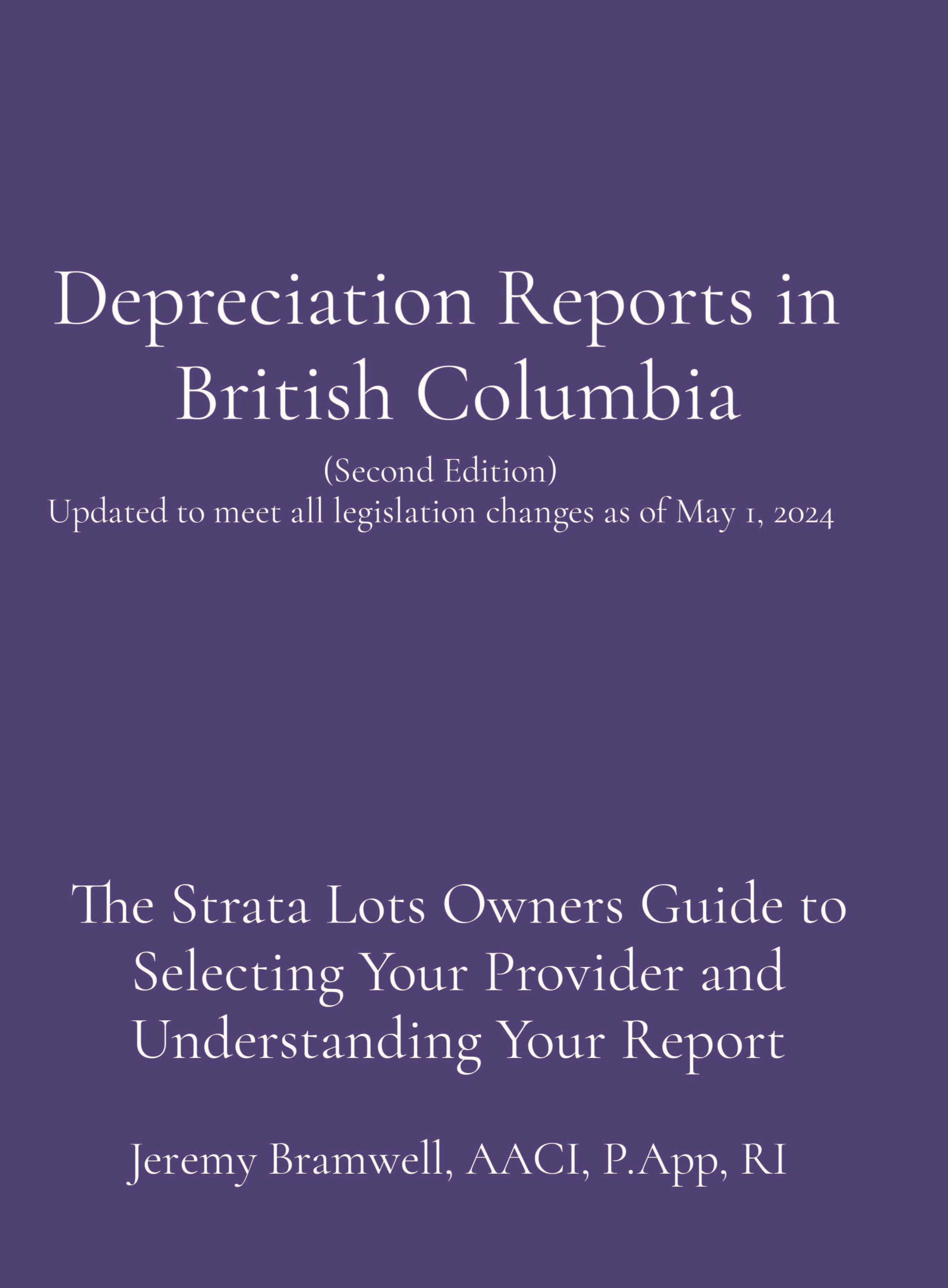 The Definitive book on Depreciation Reports 